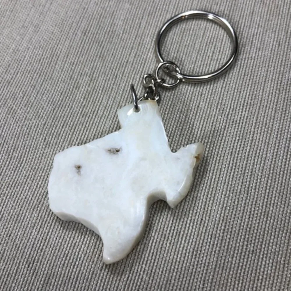 Handcrafted Texas Rock Keychain